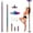 Multicolor, variant on 2-in-1 Dance Pole with Static & Spinning Modes, 45mm Rustproof Steel Adjustable 88-108 Inch, Drill-Free Base for Apartment Studio