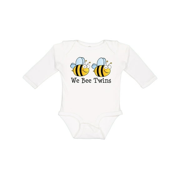 Inktastic We Bee Twins Boys or Girls Long Sleeve Baby Bodysuit