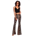 thumbnail image 3 of SWEETKIE Boho Flare Pants, Elastic Waist, Wide Leg Pants for Women, Solid & Printed, Stretchy and Soft, 3 of 4