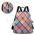 thumbnail image 5 of FORMRS Women's Travel Backpack Purse Anti-Theft Hidden Pockets Casual Shoulder Bag, Pink Shimmering Pattern, 5 of 7