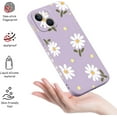 thumbnail image 5 of Pinsai for iPhone 13 Pro Max case flower butterfly cute astronaut design phone cover soft microfiber lining slim liquid silicone 13 mini phone case, 5 of 9