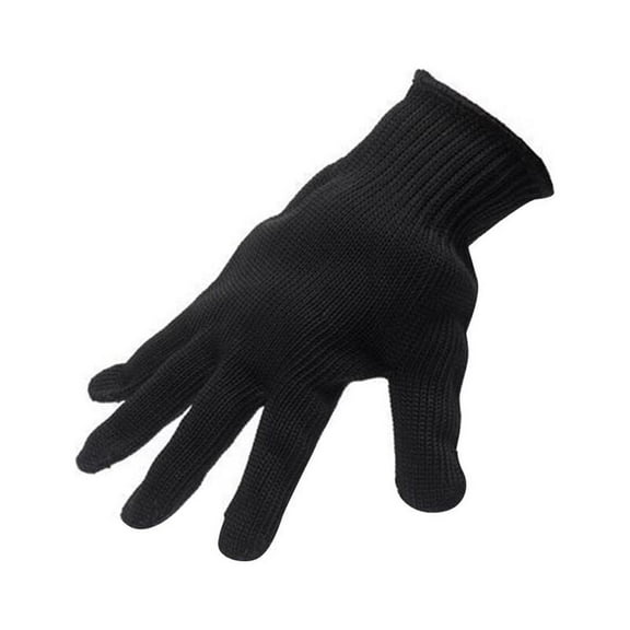 FRCOLOR Pair of Cut Resistant Gloves Level 5 Protection Safety Gloves for Hand Protection Kitchen Glove for Cutting and Slicing (Black)