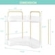 thumbnail image 3 of 2-Tier Corner Bathroom Counter Organizer, Countertop Perfume Tray And Vanity Organizer,Corner Makeup Storage, Organizer Countertop For Dresser，Spice Rack, 3 of 5