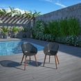 thumbnail image 2 of Amazonia 2 Piece Resin Chair Patio Black Eucalyptus Finish, 2 of 3