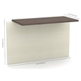 thumbnail image 2 of Bestar Prestige Plus Pont en Chocolat Blanc et Antigua, 2 of 2