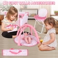 thumbnail image 4 of Baby Doll Accessories DeAo Baby Doll Playset 6 en 1 rosa, 4 of 7