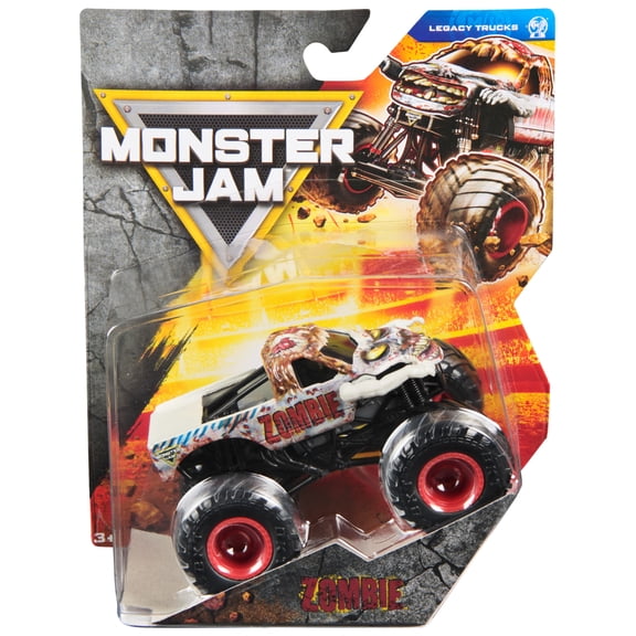 Monster Jam, Official Zombie Monster Truck, Die-Cast Vehicle, 1:64 Scale, Kids Toys for Boys Ages 3 and up