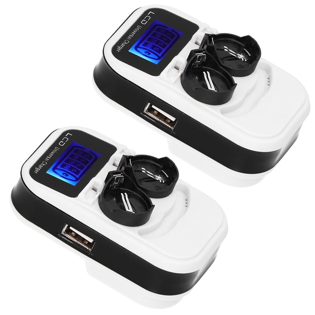 Cargador de BATERÍA Con botón ANGGREK Diseño LCD Tamaño Pequeño ML2016