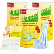 Almased Diet Protein Powder 3 Pack with Measure Spoon Set