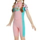 thumbnail image 4 of Trajes de baño para niños Traje de baño cómodo Traje de buceo para niñas y niños Espalda Rosa, 4 of 9