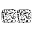 thumbnail image 7 of Windshield Sun Shade, Black white Irregular polka dot Foldable Car Sun Shade Windshield for Front, 2 Pieces, 7 of 7