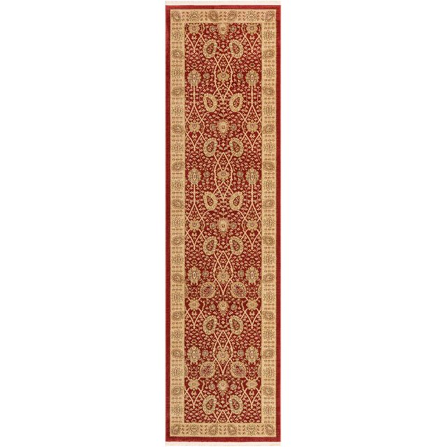 Unique Loom Tapis Design Complexe Edinburgh 2' 7 x 10' Rouge/beige