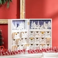 thumbnail image 6 of Advent Calendar 24 Days Foldable Wooden Christmas Countdown, 6 of 9