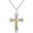 Gold, variant on STAINLESS STEEL JEWELRY CROSS WITH CABLE INLAY AND BLACK IP PLATED JESUS RELIGIOUS CRUCIFIX PENDANT NECKLACE INSPIRATIONAL WITH CHAIN