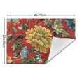 Floral painting in watercolor PVC meal mat, dining table mat PVC