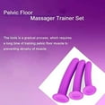 3 Pack Silicone Pelvic Floor Muscle Dilator Trainer Set