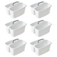 thumbnail image 1 of Organizador para Almacenamiento Gracious Living de 2 Compartimentos Paquete de 6 en Blanco/Gris, 1 of 9