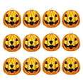 thumbnail image 6 of Miwamany Metallic Pumpkin Ball Ornaments, 12pc Shatterproof Hanging Tree Decor, Gold Electroplated for Halloween Thanksgiving Christmas Party Home, Festive Accent, 6 of 8