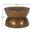 thumbnail image 5 of GDF Studio Sparling Modern Iron Hourglass Coffee Table, Brushed Antique Bronze, 5 of 5