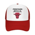 thumbnail image 2 of Chicago Bulls Trucker Hats Red One Size Adjustable Snapback Hat, 2 of 5