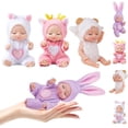 thumbnail image 1 of Set de 4 Muñecas Bebé Mini Xadothat de 10 cm con Ropa de Animales, 1 of 1