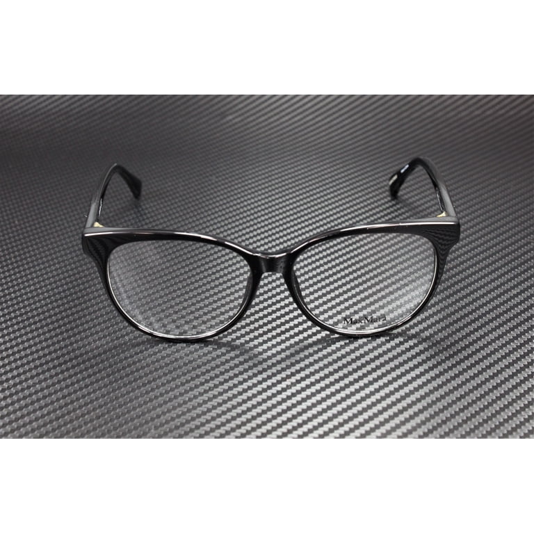 MaxMara MM5012 001 Shiny Black Clear Lens Plastic 54 mm 
