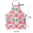 thumbnail image 6 of Goofa Rose Flowers Printed Waterproof Apron 33" Chef Aprons for Men Heavy Duty Chemical Work Apron Adjustable Bib Apron, 6 of 9