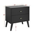 thumbnail image 4 of Home Square 3-Piece Set with 2 Modern 2-Drawer Nightstands and 4-Drawer Chest, 4 of 17