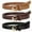 D-Black+Brown+Coffee, variant on WHIPPY Skinny Women Leather Belts for Dress Skinny Waist Belt for Jeans with Gold Buckle