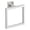 Silver #007, variant on Bath Towel Ring, Square SUS304 Stainless Steel Hand Towel Holder for Bathroom, Modern Towel Hanger for Bath, Kitchen, 2-Inch Drill Base, Brushed Nickel