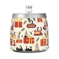 thumbnail image 7 of Yayeee Ashtray with Lid for Cigarette Smokeless Stainless Steel Home Ash Holder, Christmas Box Train, 7 of 7