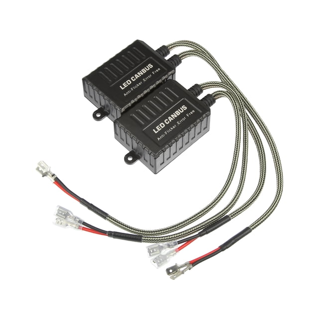 Unique Bargains LED Car Headlight Canbus Decoder C20 H1 H3 Error Free Warning Resistors Decoder Replacement (Set of 2)