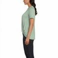 thumbnail image 2 of Matty M Ladies' Twist Knot Top Short Sleeve V-Neck Stretch Knit Fabric, 2 of 3