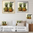 thumbnail image 4 of Designart "Vintage Tropical Pineapples" Food & Beverage Wall Decor, 4 of 5
