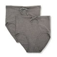 thumbnail image 3 of Women's Drawstring Brief (2 /pack |Size: 7 | Color: Melange Grey ), 3 of 4