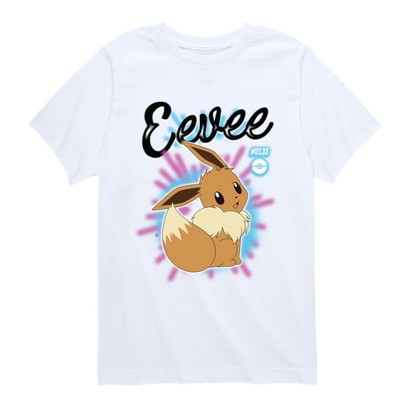 Pokémon - Eevee Graffiti - Youth Boys Short Sleeve Graphic T-Shirt