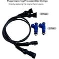 thumbnail image 4 of GHSDFBB 2 Pcs Injecteur de Carburant avec Harnais à Queue de Cochon, pour Polaris Ranger RZR Sportsman 700 800, Injecteurs en Métal et Plastique Composite Vitesse au Ralenti Plus Fluide Réponse de l'Accélérateur, Remplacer 1202863 1253558-2, 4 of 5