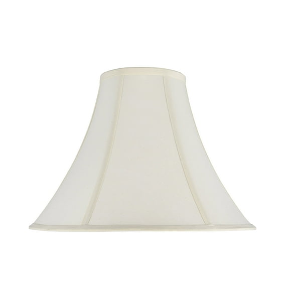 Aspen Creative 30031 Transitional Bell Shape Spider Construction Lamp Shade in Ivory, 16" wide (6" x 16" x 12")
