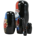 thumbnail image 4 of Ebros 5 Piece Set Gnomes w/ Family Nesting Dolls Matroyshka Wooden Figurine 4.5", 4 of 8
