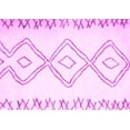 thumbnail image 1 of Ahgly Company Indoor Rectangle Solid Pink Modern Area Rugs, 2' x 3', 1 of 4