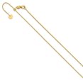 thumbnail image 3 of FJC Finejewelers 14 kt Yellow Gold Adjustable Bright Cut Open Franco Chain 22 Inches x 1 mm, 3 of 8