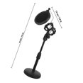 thumbnail image 2 of STRANDCHIC 1Pc Adjustable Microphone Support Stand with Filter and Non Scratch Base Black, 2 of 8