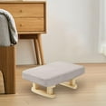 thumbnail image 6 of Tongina Padded Foot Stool Small Low Ottoman Rectangular Breathable Foot Rest with Wooden Legs Sofa Footrest for Couch Office, Bedroom plain colour, 6 of 8