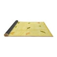 thumbnail image 2 of Ahgly Company Indoor Round Solid Yellow Modern Area Rugs, 7' Round, 2 of 4