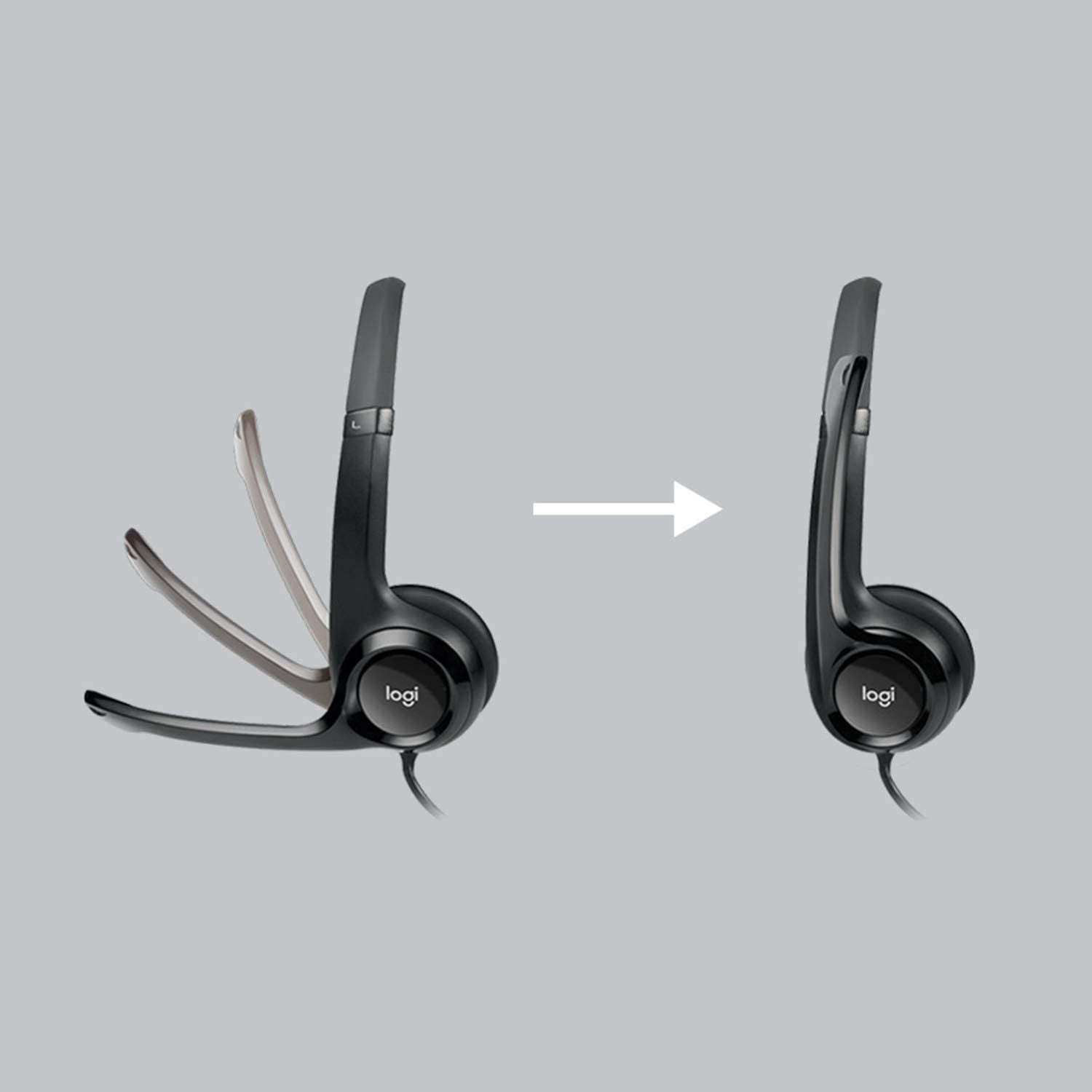 Restored Logitech USB Headset H390 with Noise Cancelling Mic (Refurbished)