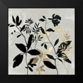 thumbnail image 2 of Jensen, Asia 20x20 Black Modern Framed Museum Art Print Titled - Botanical Gold II, 2 of 5