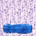 thumbnail image 3 of 5in Rubber Pattern Paint Roller, Embossing Texture Rubber Roller Decorative Reusable And Washable Patterned Roller DIY Paint Art Tool For Painting, 3 of 8