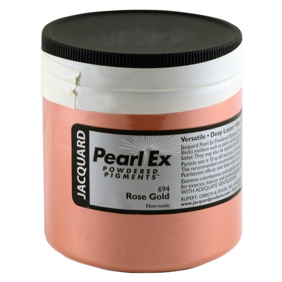 Jacquard Pearl-Ex Pigment - 4 oz, Rose Gold, Jar