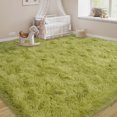 thumbnail image 3 of Janvonne 9x12 Fluffy Area Rugs Living Room, Large Plush Bedroom Carpet, Non-Slip Upgraded Indoor Thick Soft Rug, Modern Plush Carpet Suitable for Kids Home Decor Aesthetics Dorm, Red., 3 of 8