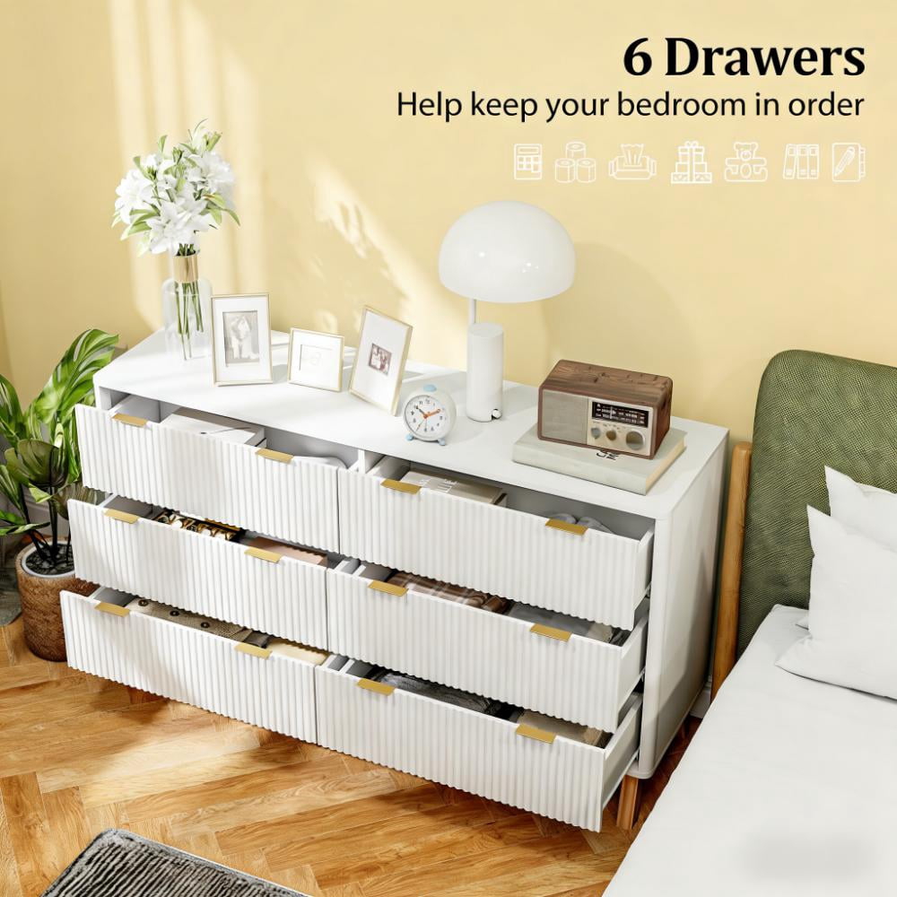 Closet Dresser,6 Drawer Double Dresser for Your Home